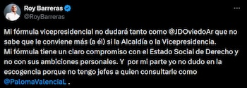 Roy Barreras se refirió a