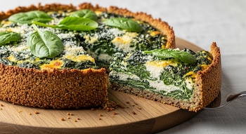 La tarta de espinaca con