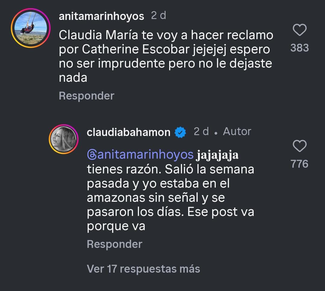 La presentadora respondió a los rumores de forma contundente - crédito Instagram