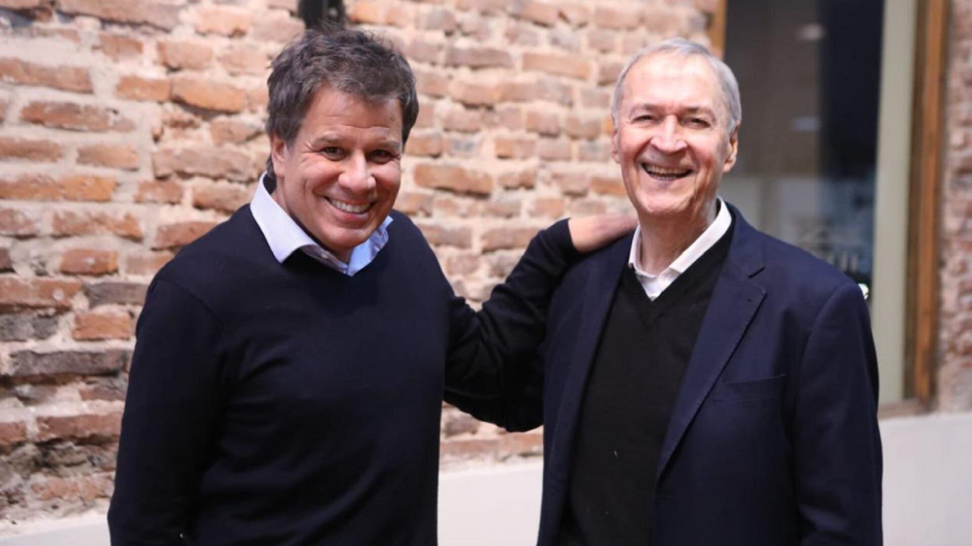 Facundo Manes y Juan Schiaretti, dos de los promotores del armado electoral en la provincia de Buenos Aires
