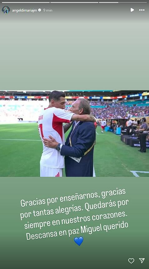Esto escribió Ángel Di María en Instagram