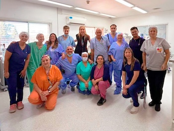 El equipo itinerante del hospital