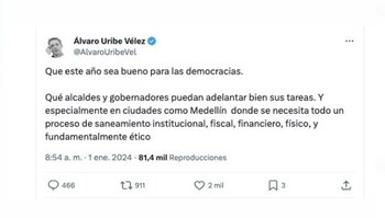 Álvaro Uribe y sus pullas a Daniel Quintero