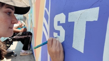 Los murales llenan de color el centro de Atlanta antes de la Copa Mundial de la FIFA
