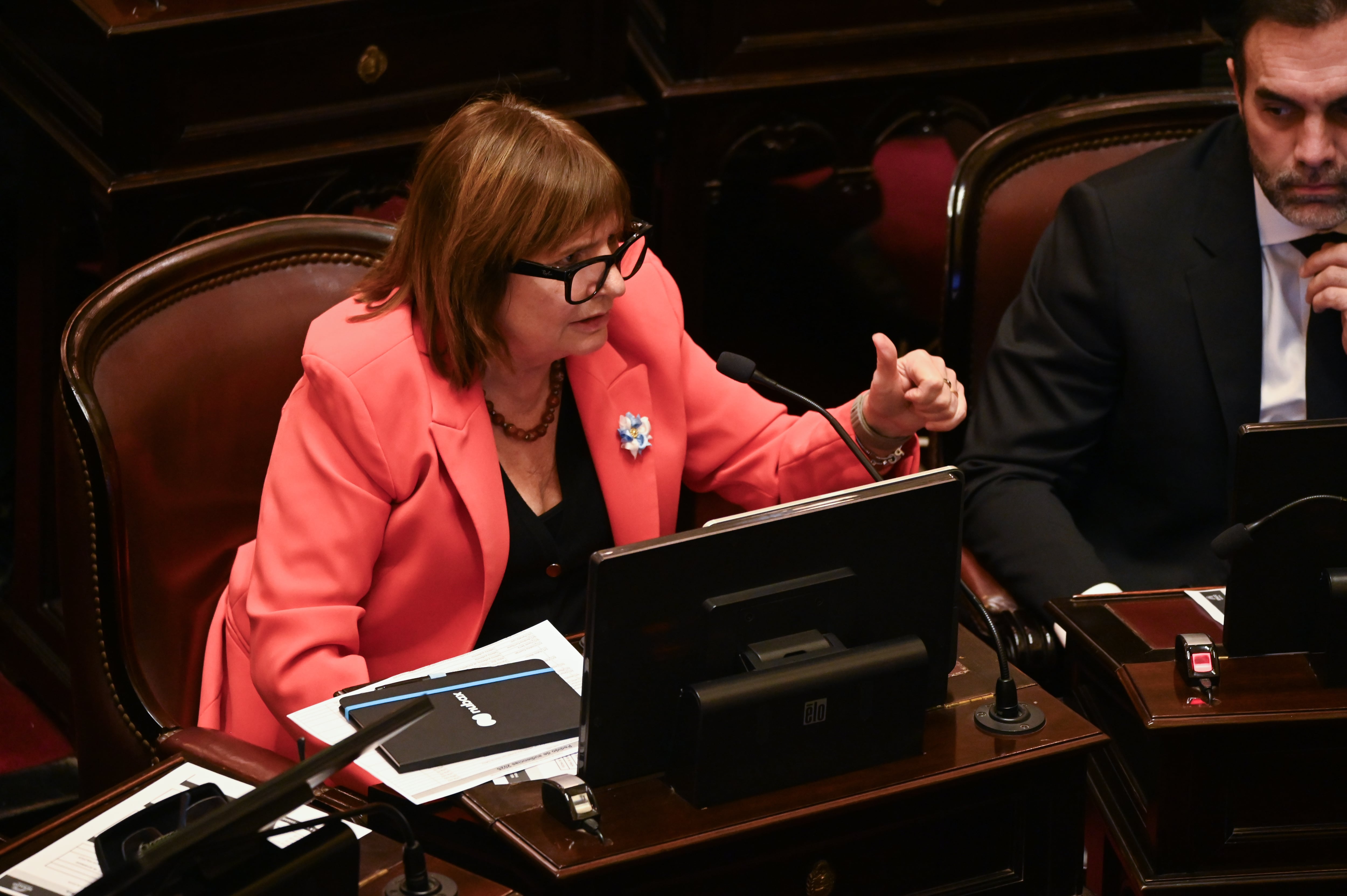 Patricia Bullrich, presidenta del bloque de La Libertad Avanza en el Senado (Foto: RSFotos)