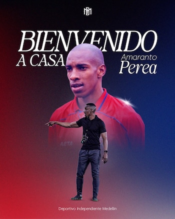 Este fue el anuncio oficial de Luis Amaranto Perea como nuevo director técnico del Deportivo Independiente Medellín - crédito DIM