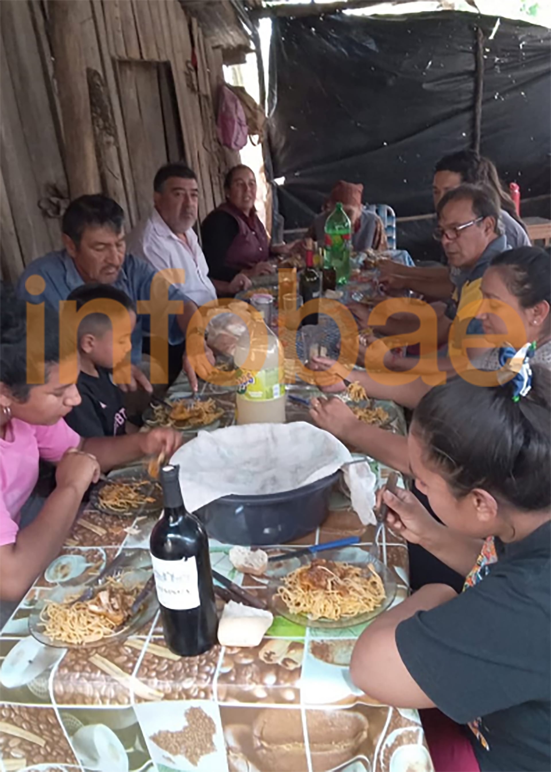 La foto del último almuerzo de Loan, tomada por Laudelina