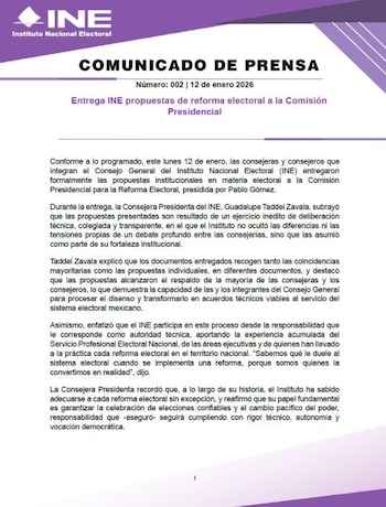 Las sugerencias del INE buscan