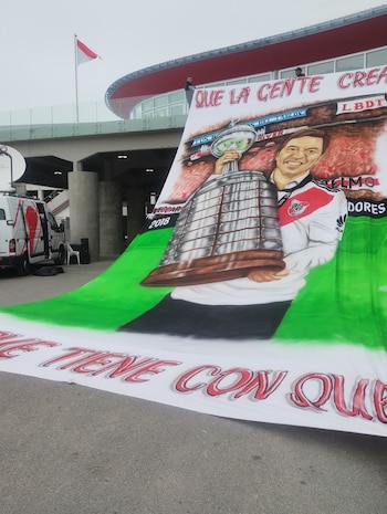 La bandera dedicada a Gallardo