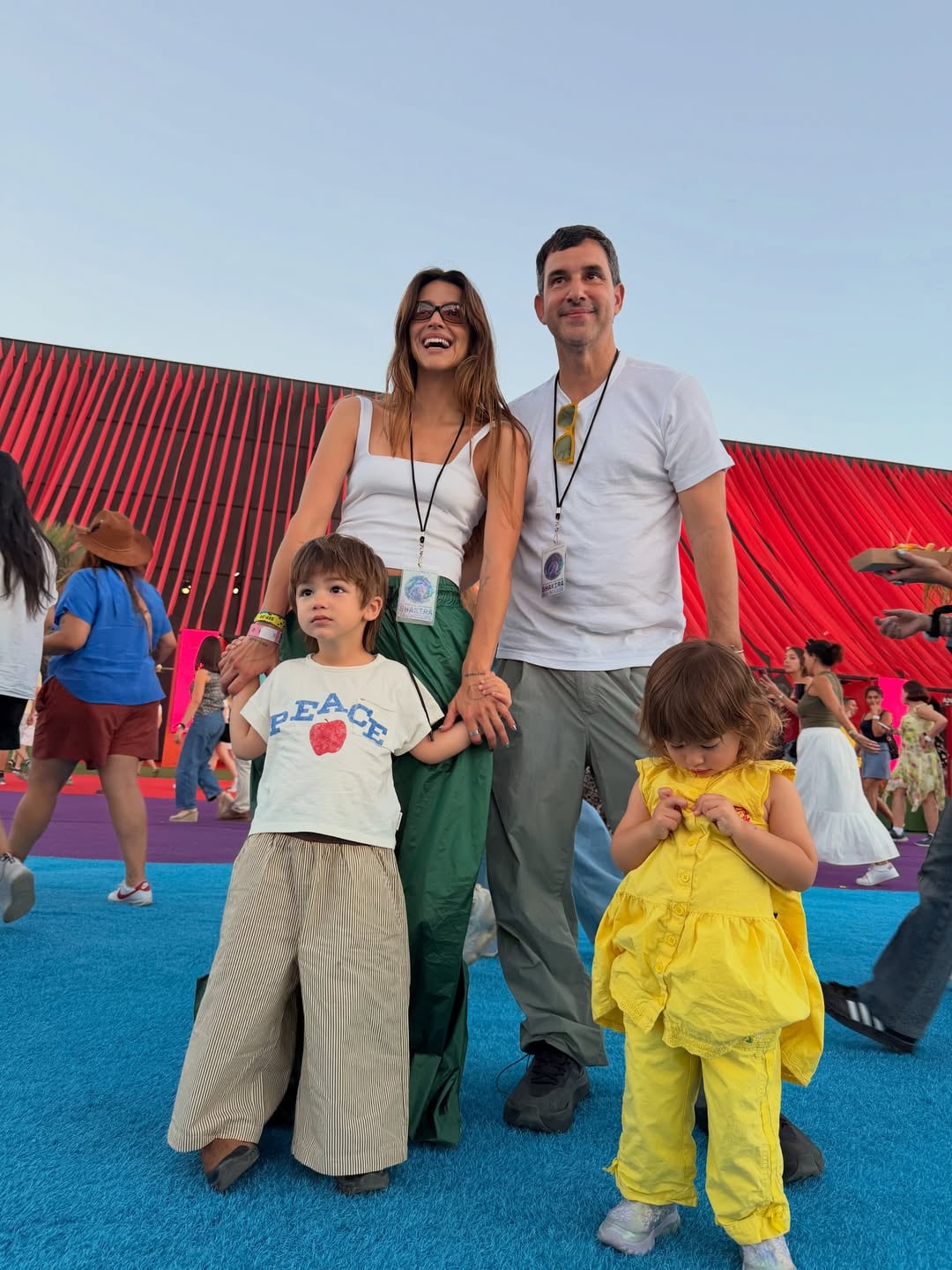 La familia Rivero-De la Rúa estuvo presente en uno de los conciertos de Shakira en Madrid