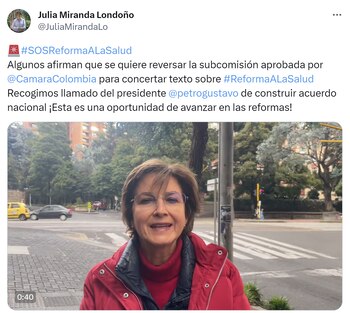 Julia Miranda señala que quieren