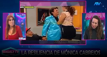 “No tenía ni pantis”: Mónica Cabrejos revela cómo debutó como vedette gracias a Manolo Rojas. Captura: Magaly TV La Firme.