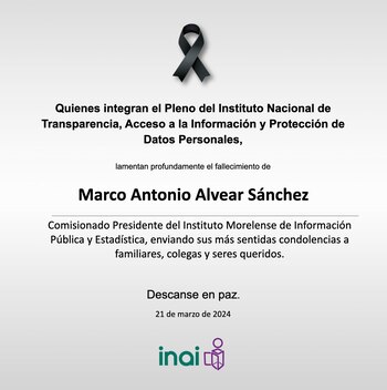 El INAI compartió un mensaje