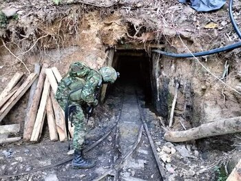 Los capturados hacían explotación minera
