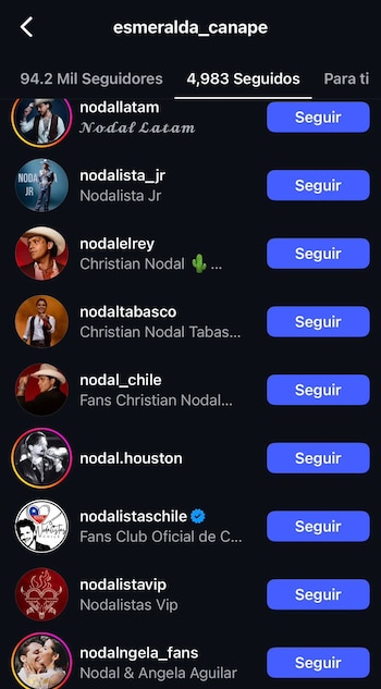 La joven es fanática de