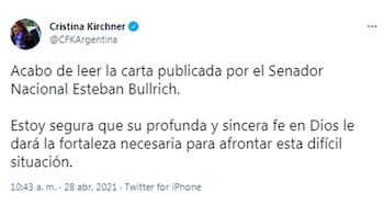 El mensaje de Cristina Kirchner