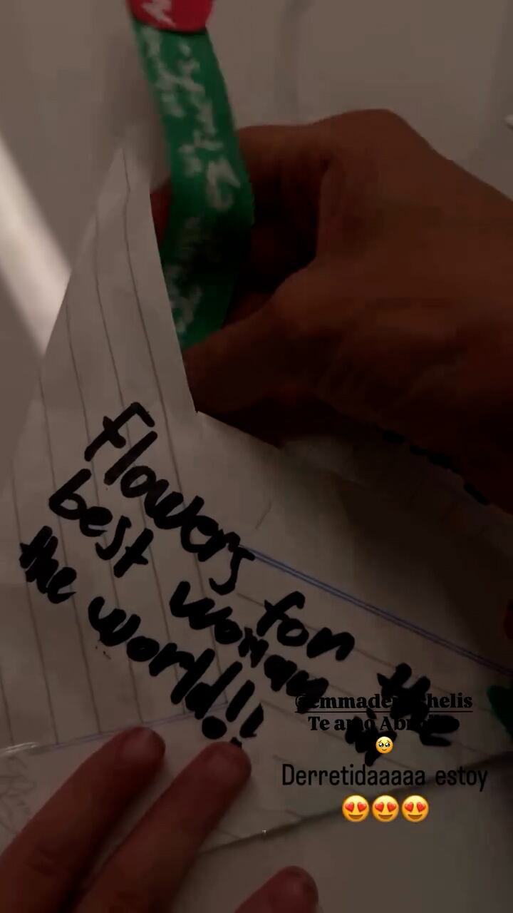 La carta que le escribió Emma a su mamá Evangelina Anderson: el video que enterneció a todos (Instagram)