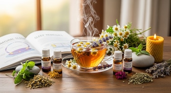 Infusiones como la manzanilla y