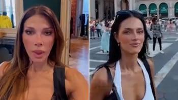 Madre e hija en Milán,