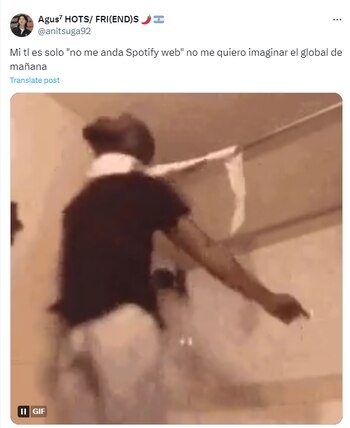 La aplicación presentó una caída