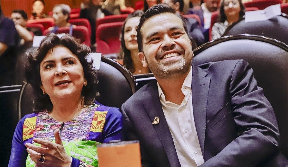 Máynez denuncia campañas anticipadas de Morena y advierte que violarán la ley de nepotismo de Sheinbaum. (Foto: redes sociales)