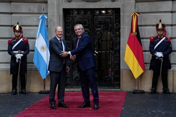 El canciller alemán Olaf Scholz,