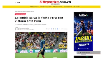 Así reaccionó El Deportivo tras la victoria colombiana ante Perú en Estados Unidos.