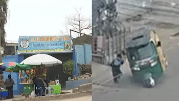 Impactantes imágenes del accidente en San Juan de Miraflores: escolar quedó herido tras ser embestido por mototaxi