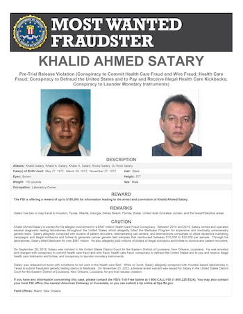 A investigação do FBI descobriu que a fraude na saúde utilizou agências de recrutamento, call centers e empresas de telemedicina para recrutar beneficiários do Medicare. (FBI)