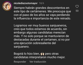 Los comentarios de descontento con
