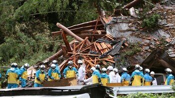 El fuerte tifón Shanshan deja