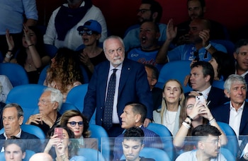 Aurelio De Laurentiis, presidente del Napoli (REUTERS/Ciro De Luca)