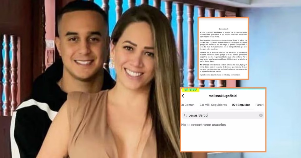 Melissa Klug termina su relación con Jesús Barco por posible infidelidad: “Ella se enteró de algo” - Infobae