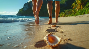 Personas disfrutan de un paseo