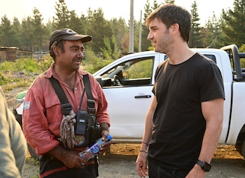 El gobernador Torres en una