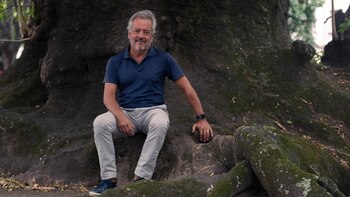 Ignacio Maglio en el ombú