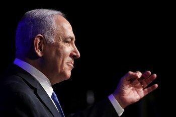 Israeli Prime Minister Benjamin Netanyahu speaks during a ceremony to show appreciation to the health sector for their contribution to the fight against the coronavirus disease (COVID-19), in Jerusalem June 6, 2021. REUTERS/Ronen Zvulun