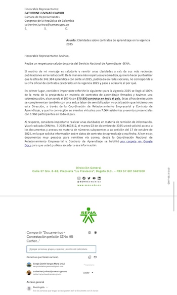 La institución desmintió los datos