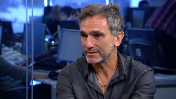 Tito Loizeau durante una entrevista