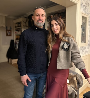 Santiago Abascal y su mujer,