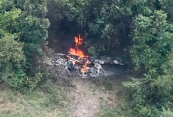 La aeronave destruida estaba oculta