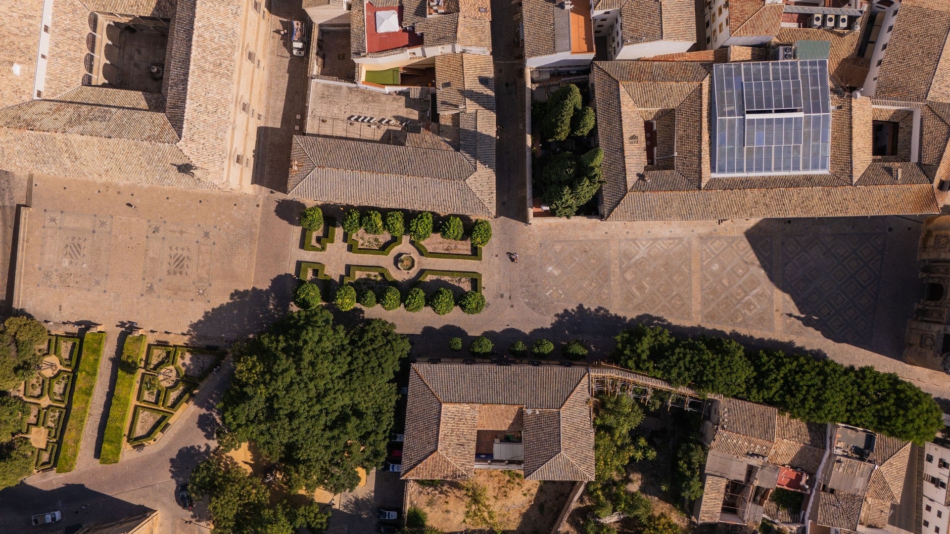 Vista aérea de la Plaza Vázquez de Molina de Úbeda, Jaén (Turismo de Úbeda)