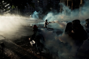 Grupos de manifestantes levantaron barricadas