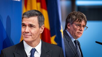Pedro Sánchez y Puigdemont
