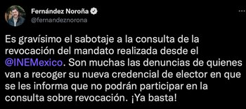 El petista se mostró molesto