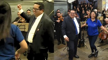 Ministro de Economía bailó marinera con manifestantes durante protesta del Sindicato de Elencos Nacionales