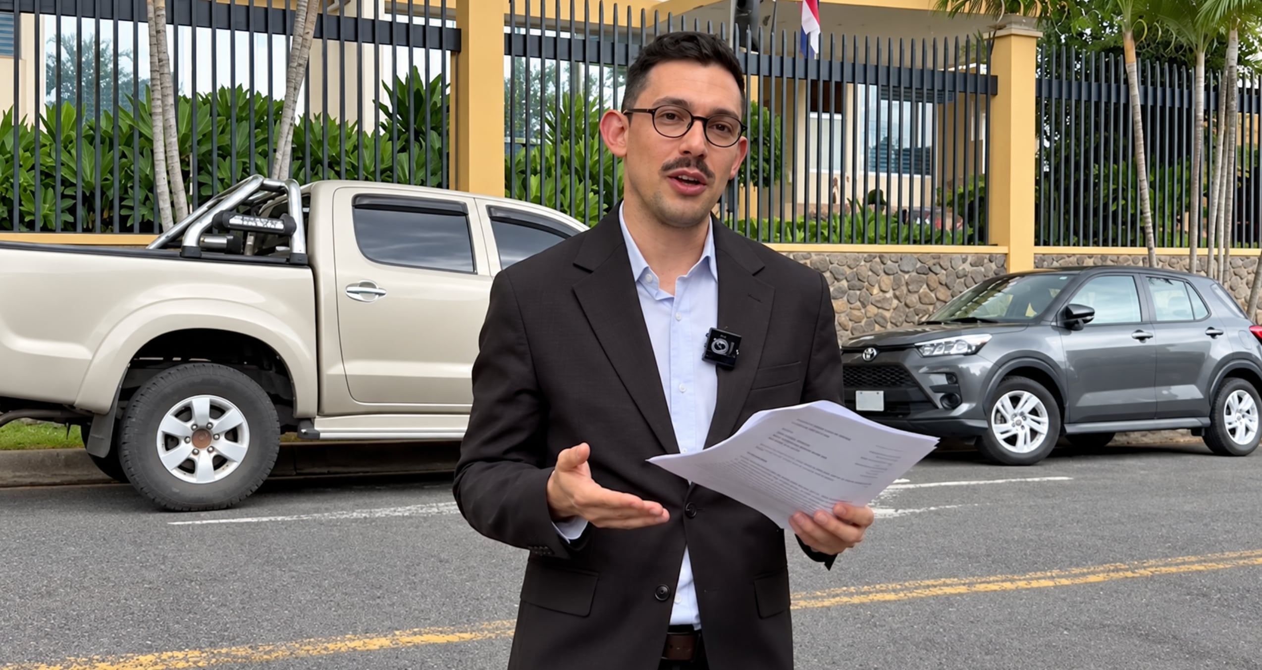 El diputado Antonio Trejos Mazariegos, del Frente Amplio, presentó este 15 de octubre de 2026 una denuncia ante la Fiscalía General de la República por el presunto delito de nombramientos ilegales. Crédito: Captura video CR Hoy