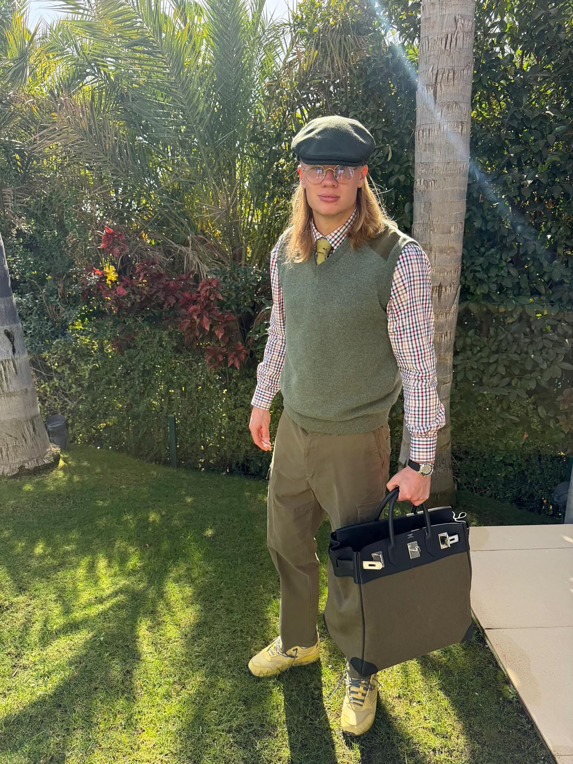 Haaland publicó la imagen en sus redes sociales (@erling)