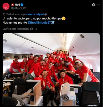 El posteo de Suiza sobre Embolo