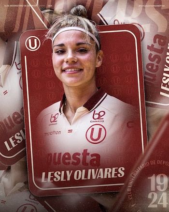 Lesly Olivares es refuerzo de Universitario de Deportes. Crédito: X Universitario.